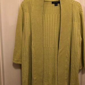 Designer Originals 3/4 length, open front cardigan